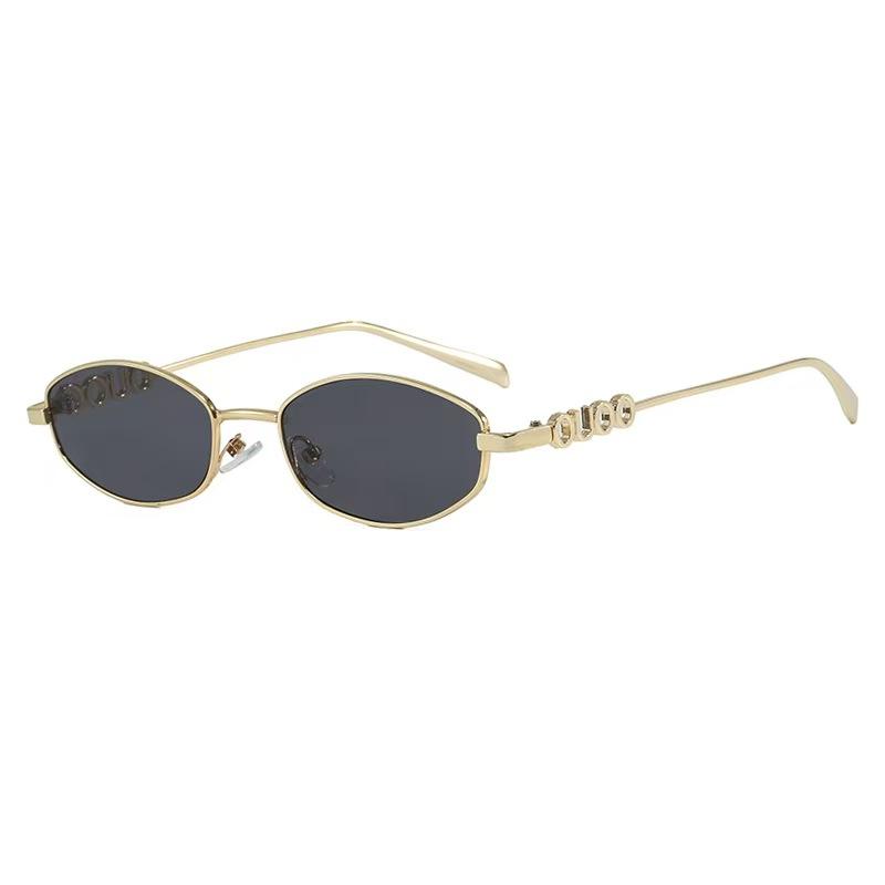 Golden Edge Minimal Cat-Eye Sunglasses