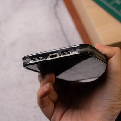 Premium Leather Metal Fusion Case - iPhone