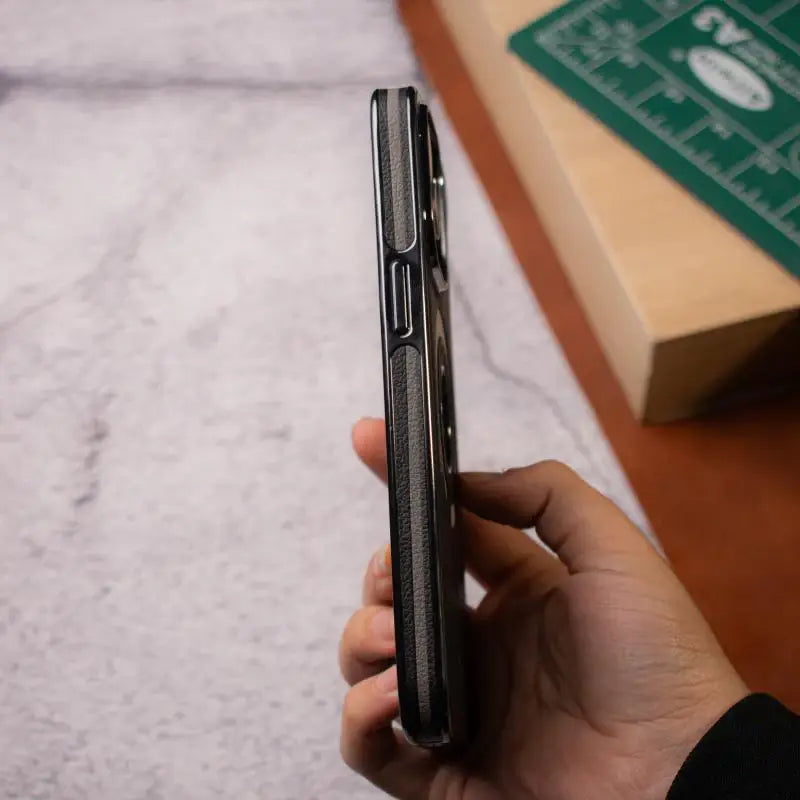 Premium Leather Metal Fusion Case - iPhone