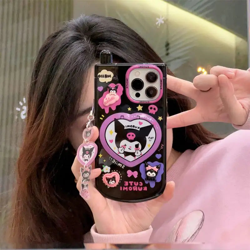 Chic Heart Mirror Case