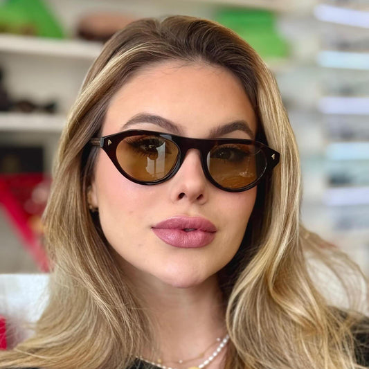 Iconic Noir Edge Retro Sunglasses