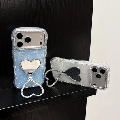 Aesthetic Pop Up Heart Mirror Case