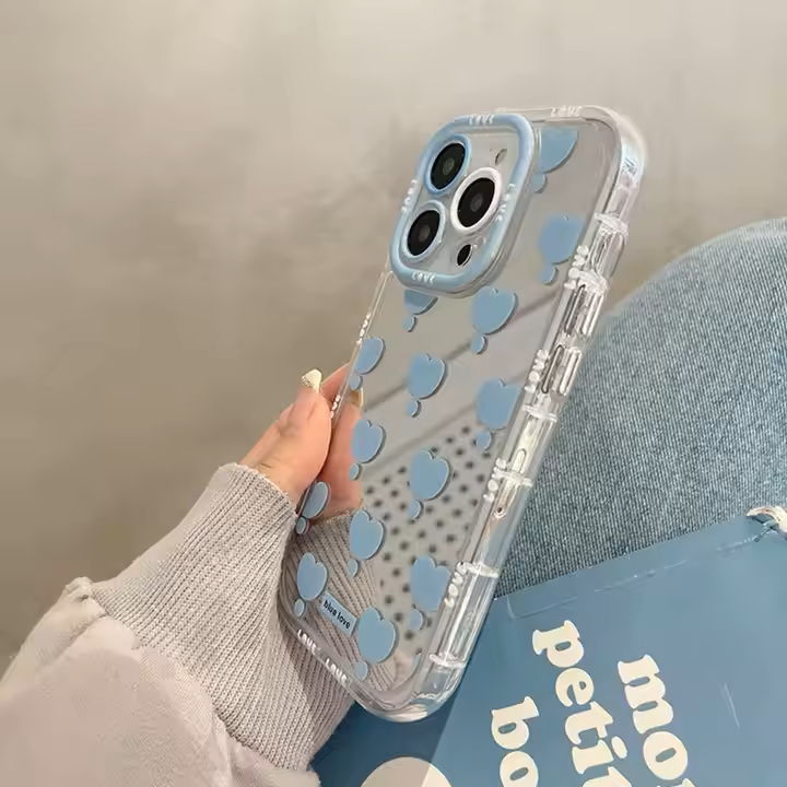 Chic Love Mirror Heart Phone Case