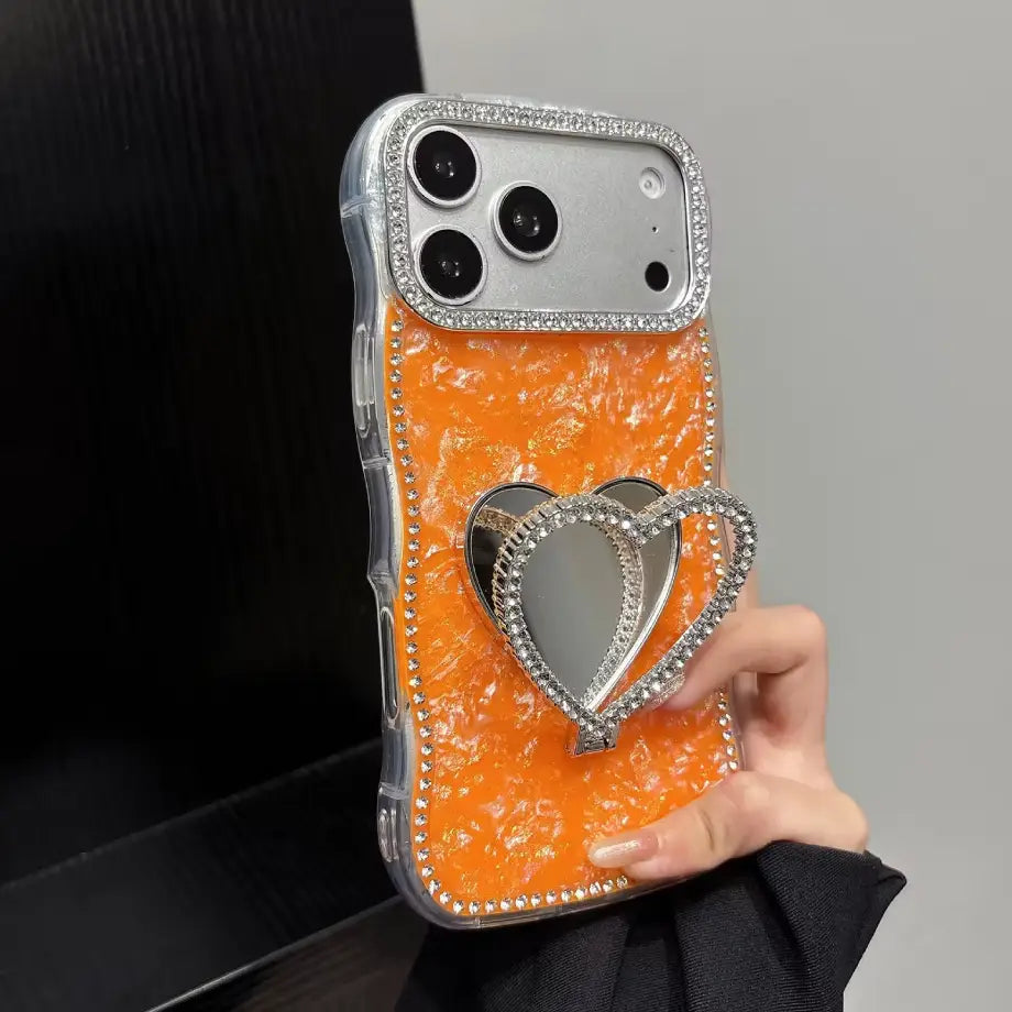 Aesthetic Pop Up Heart Mirror Case