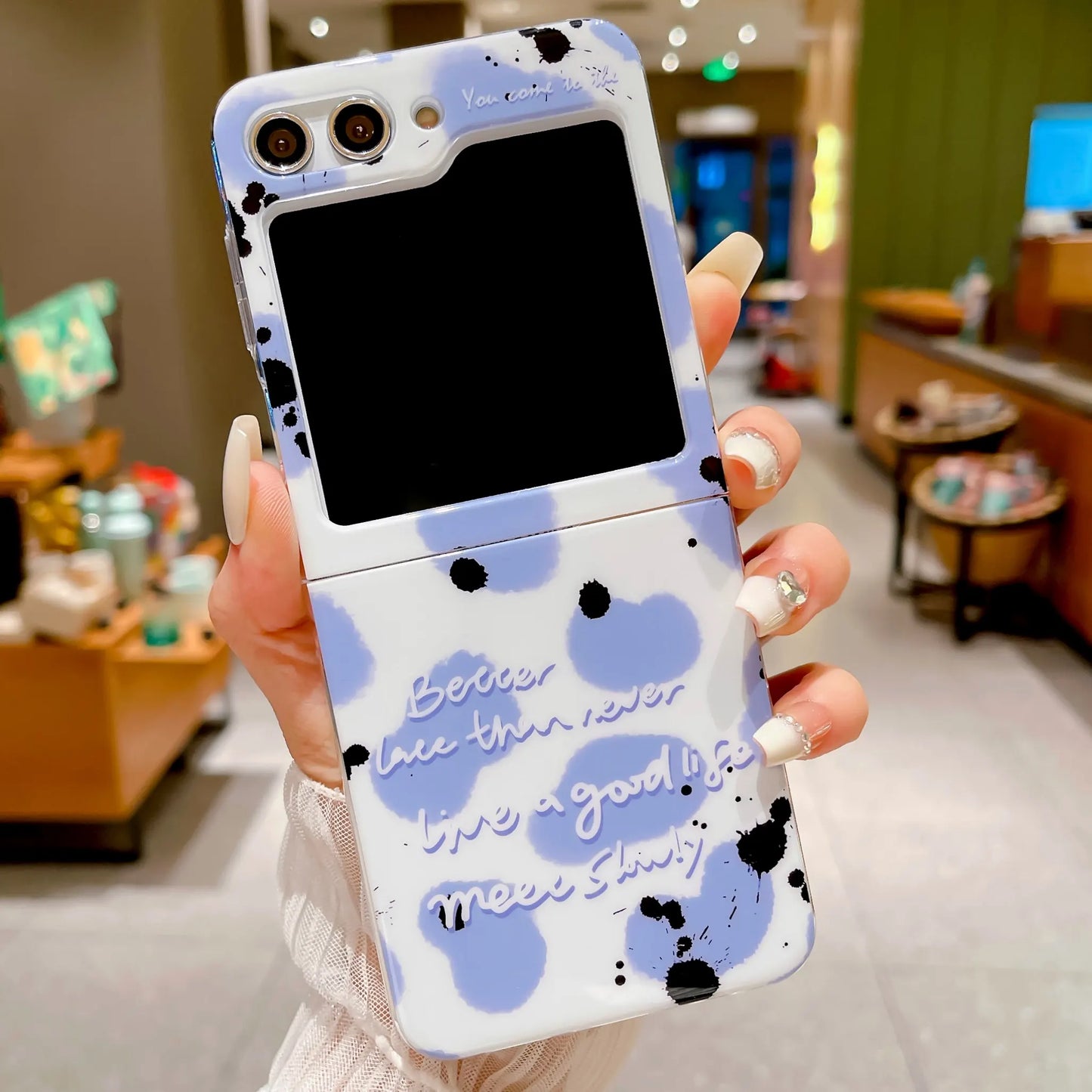 Oil Painting Printed Butterfly Case - Samsung