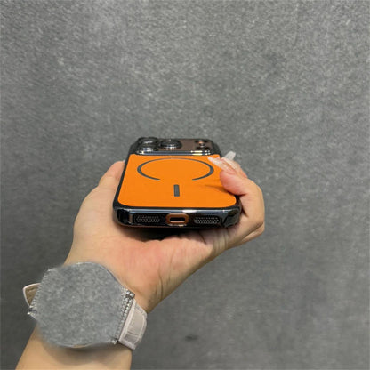 Crimson Mag Circle Leather Case