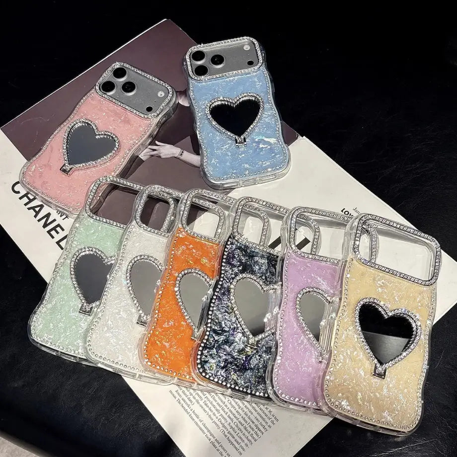 Aesthetic Pop Up Heart Mirror Case