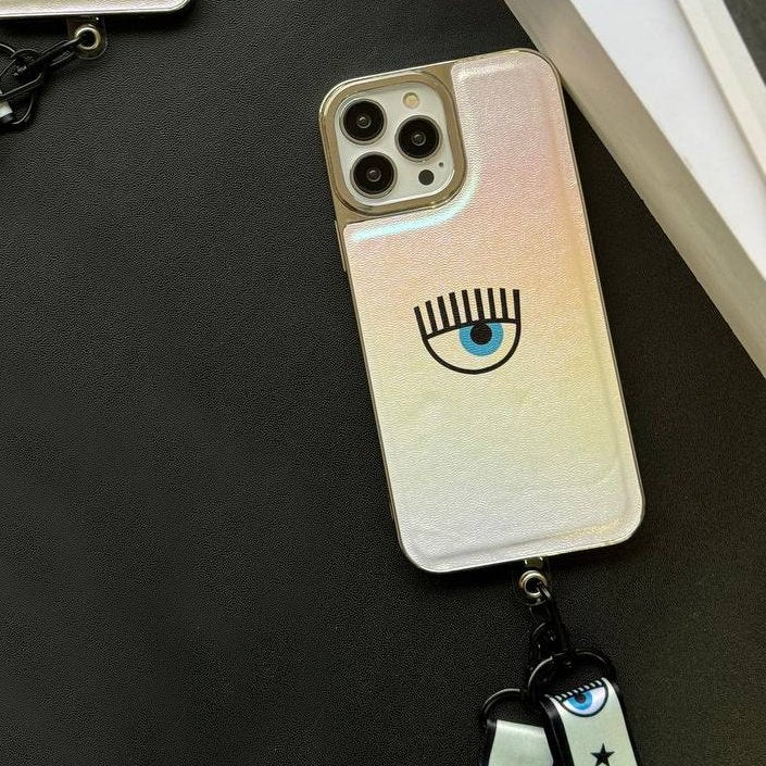 Luminous Leather Eye Pattern Case - iPhone