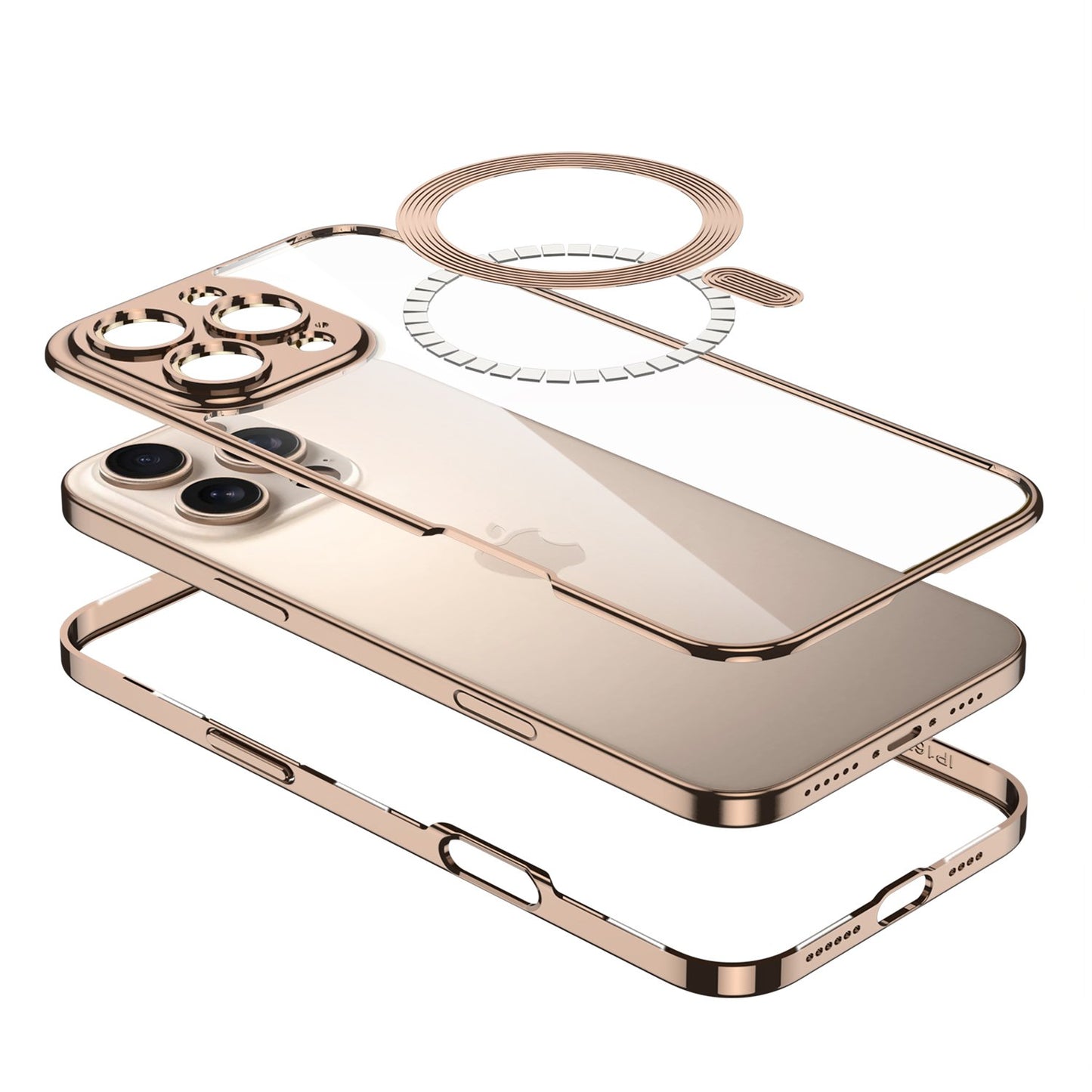 Enhanced Magnetic Transparent Frame Case - iPhone