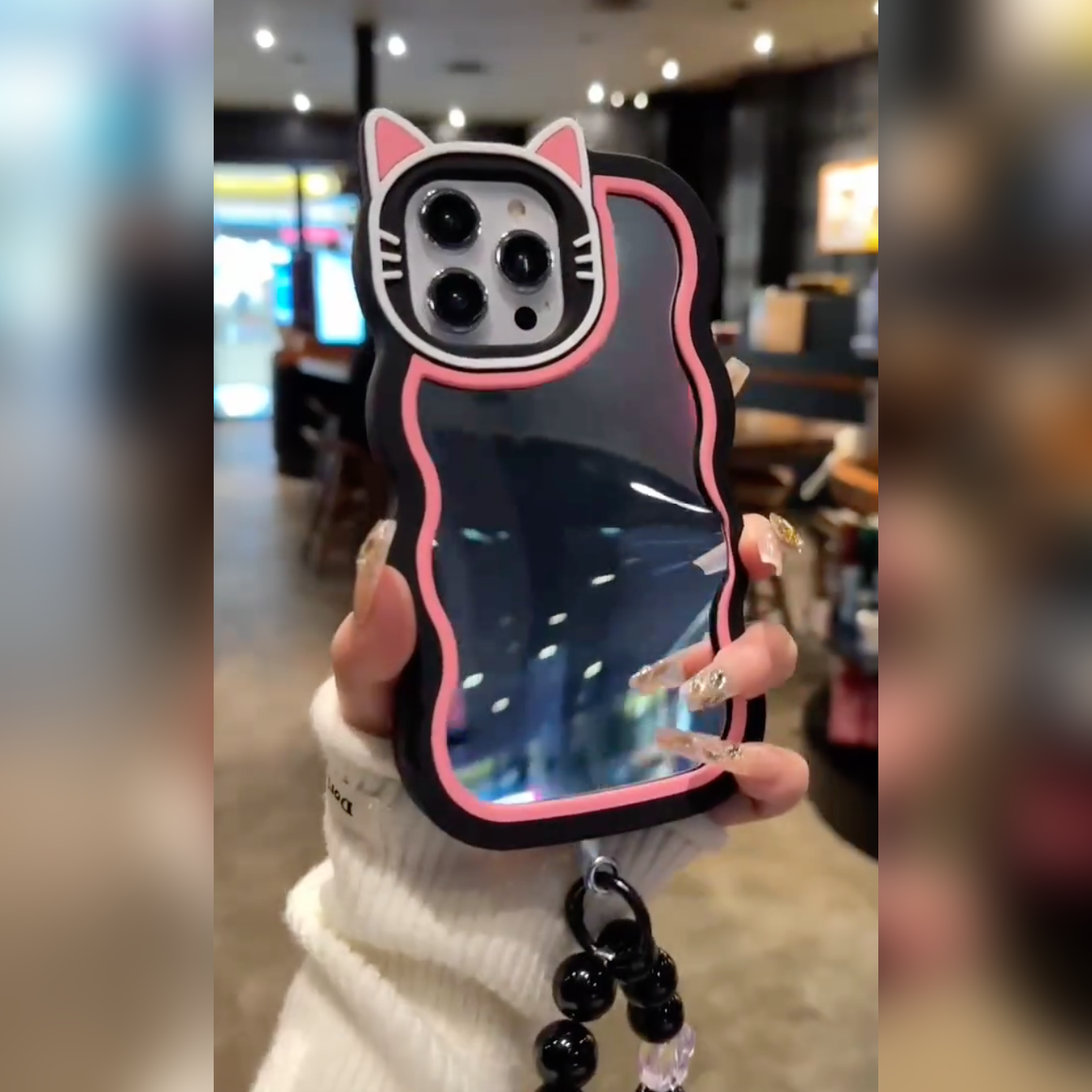 Cute Kitten Mirror Case