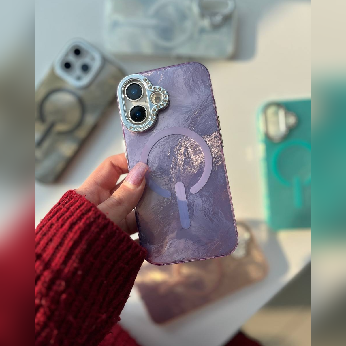 Luxe Marble Glow Phone Case