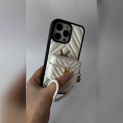 Luxe Handbag-Inspired  Case & Matching AirPods Cover