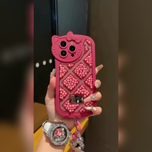 Kitty Luxe Glam Pearl Case
