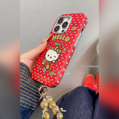 Hello Kitty Case With Charm Bracelet