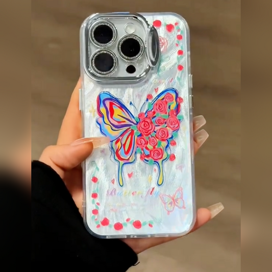 Glittering Butterfly Blossom Case