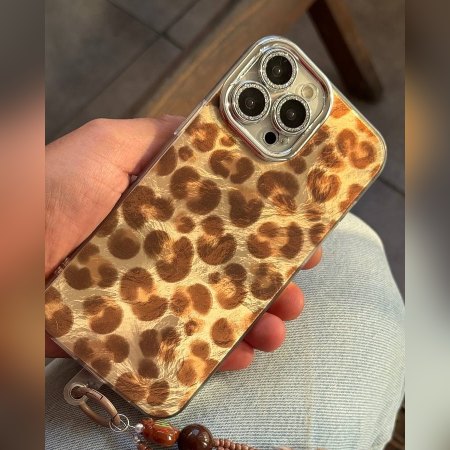 Leopard Luxe Case With Charm