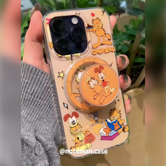 Garfield Cartoon Case with Phone Gripper