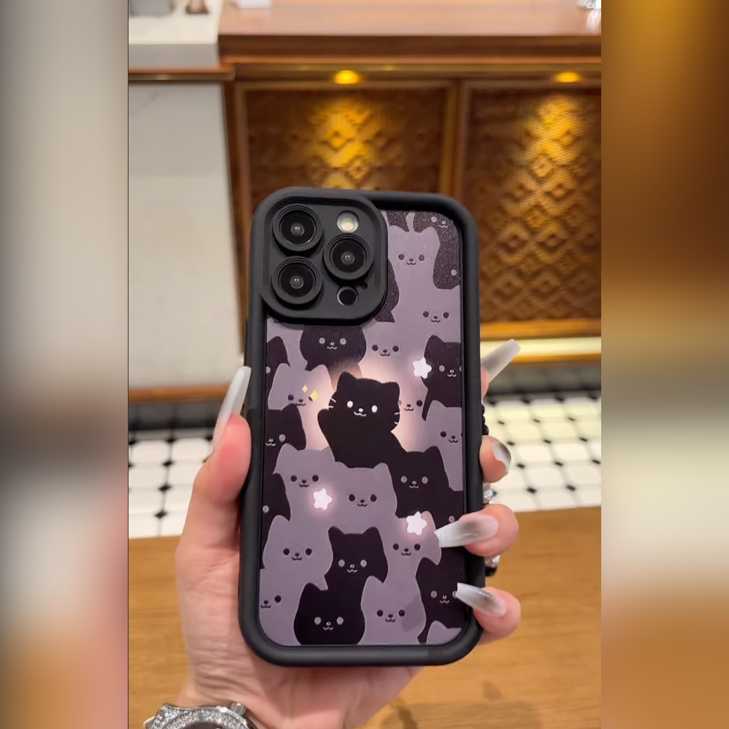 Cute Cartoon Cat Glow Case