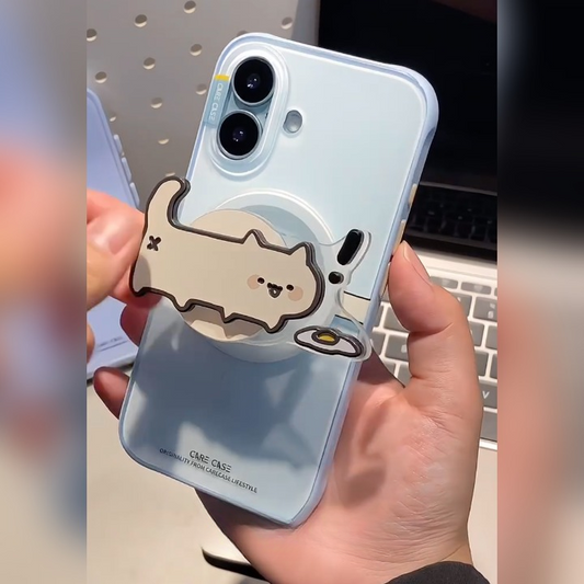 Cute Cat Spin Ring Holder Case