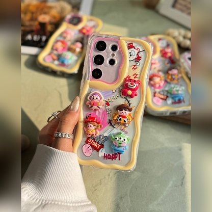 Cute 3D Toy-Themed Phone Case - Samsung