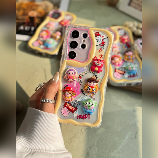 Cute 3D Toy-Themed Phone Case - Samsung