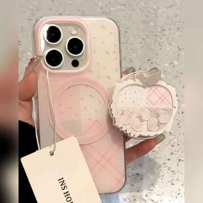 Delicate Floral Apple Grip Case