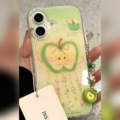 Ethereal Glow Charm Glitter Case