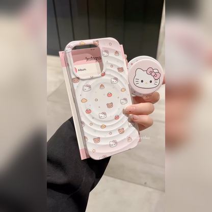 Cute Kitty Pop-Grip Case