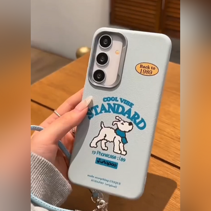 Charming Bear Cute Pup Case - Samsung