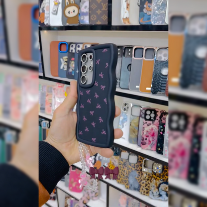 Sapphire Bow Charm Case - Samsung