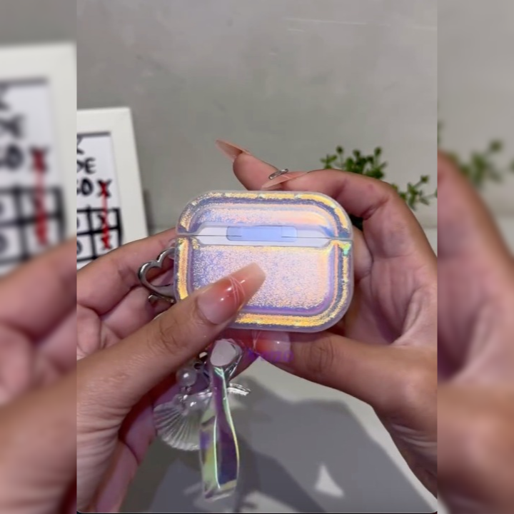 Luminous Glitter Starfish Charm Case - AirPods