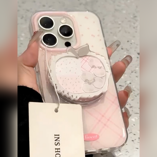Delicate Floral Apple Grip Case