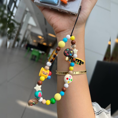 M&M Swirl Rainbow Toffee Charm Case - Samsung