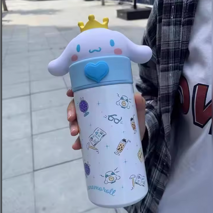 Quirky Kawaii Character Insulated Tumbler