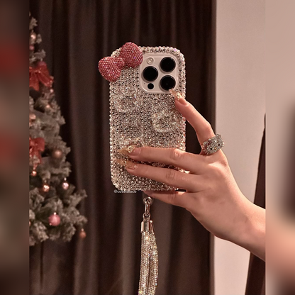 Luxe Crystal Phone Case with Glam Tassel