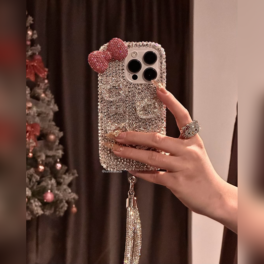 Luxe Crystal Phone Case with Glam Tassel