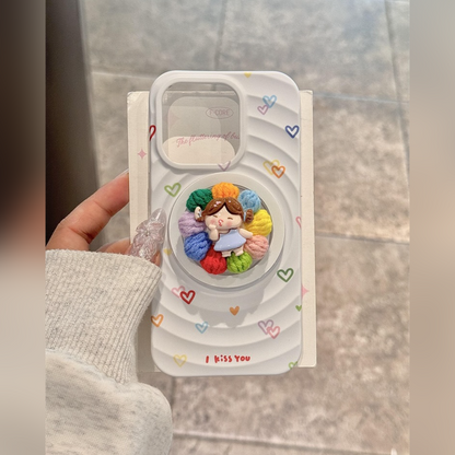 Colorful Pop-Up Doll Stand Case