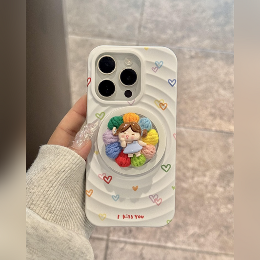 Colorful Pop-Up Doll Stand Case