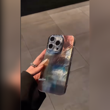 High-Gloss Metallic Mirror Case