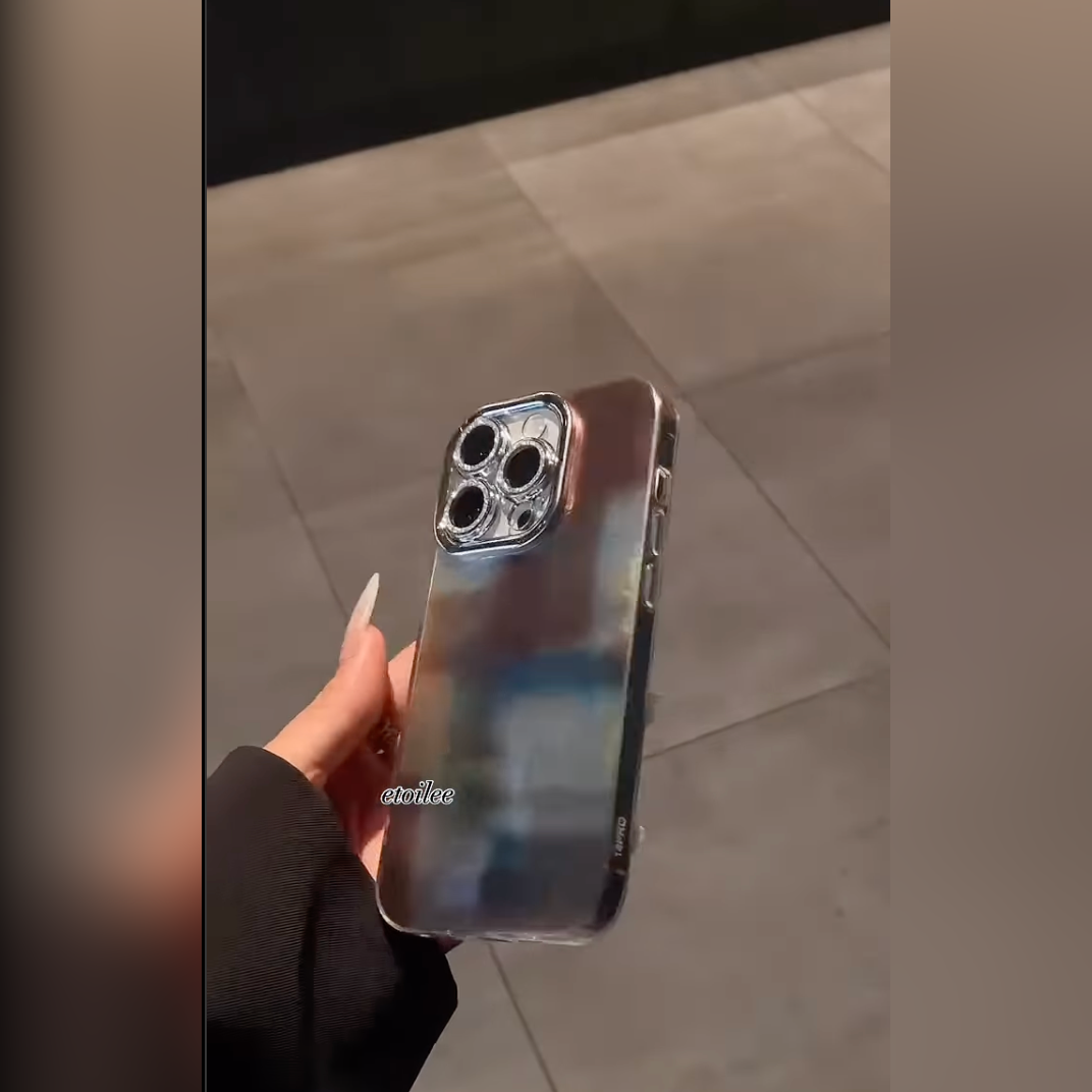 High-Gloss Metallic Mirror Case