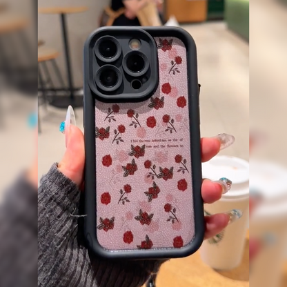 Cute Floral Rose Pattern Case