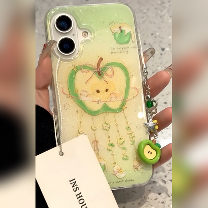 Ethereal Glow Charm Glitter Case