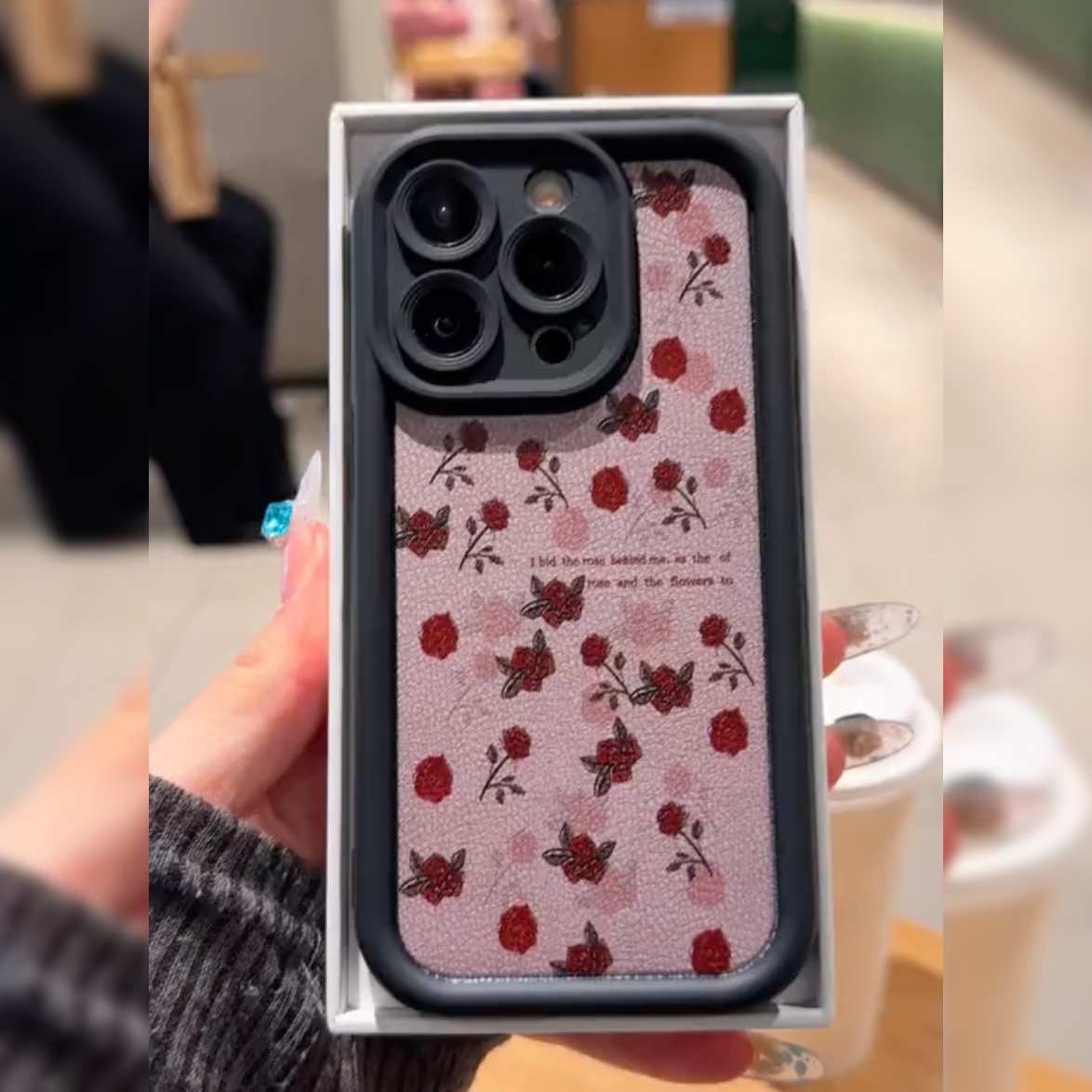 Cute Floral Rose Pattern Case