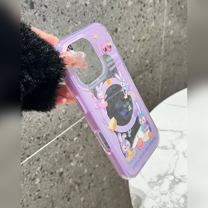 Cute Pop Stand  Case with Adjustable Grip