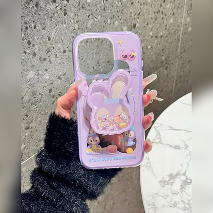 Cute Pop Stand  Case with Adjustable Grip