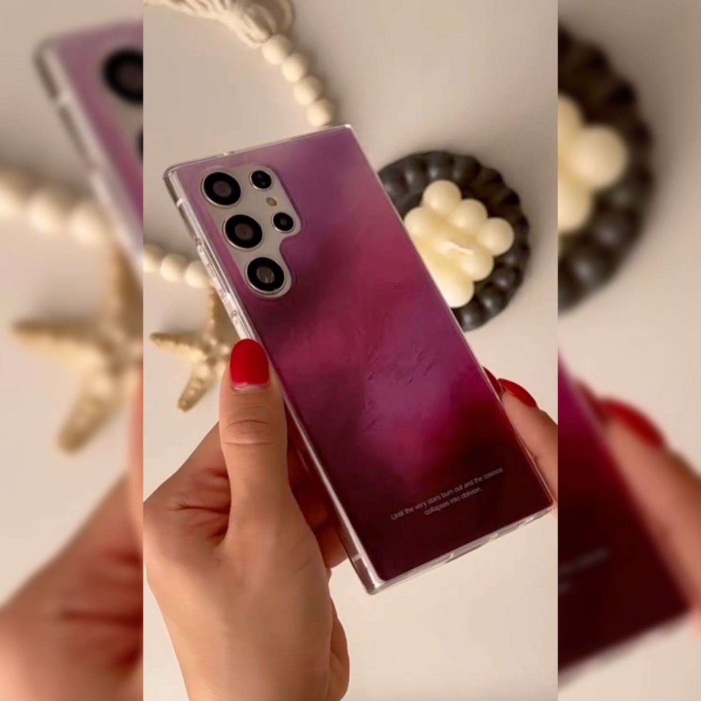 Shimmering Pink Radiance Glow Case - Samsung