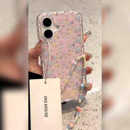 Romantic Flowers Clear Phone Case