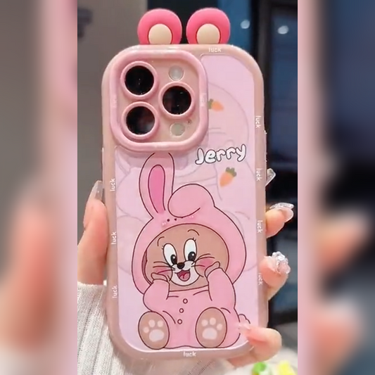 Adorable Pink Jerry Bunny Case