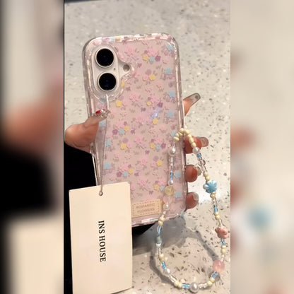 Romantic Flowers Clear Phone Case