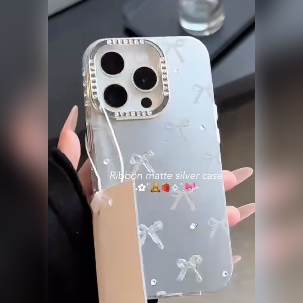 Delicate Ribbon Bow Design Case